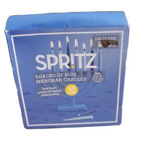 Lot 3 Boxes of Shades Of Blue Menorah Hanukkah Candles 3" 45 Per Box READ Price
